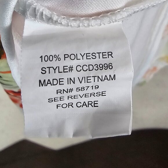 NY Collection Yellow Coral Floral Sleeveless Midi Dress Romantic Ethereal 1X - Picture 12 of 14